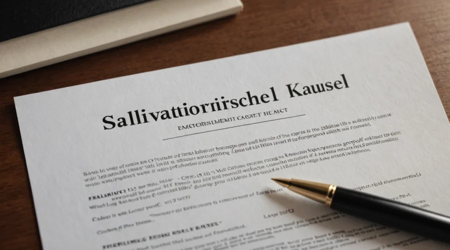 salvatorische klausel im arbeitsvertrag